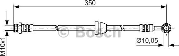 BOSCH 1 987 481 388 - Гальмівний шланг autozip.com.ua