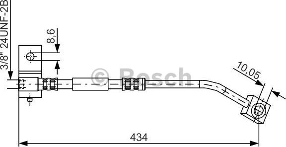 BOSCH 1 987 481 333 - Гальмівний шланг autozip.com.ua