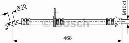 BOSCH 1 987 481 294 - Гальмівний шланг autozip.com.ua