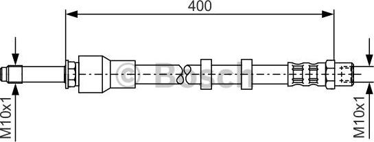 BOSCH 1 987 481 296 - Гальмівний шланг autozip.com.ua