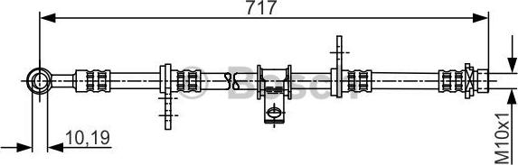 BOSCH 1 987 481 244 - Гальмівний шланг autozip.com.ua