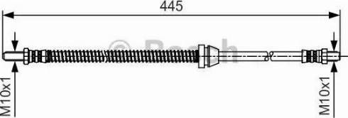 BOSCH 1 987 481 238 - Гальмівний шланг autozip.com.ua