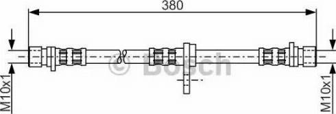 BOSCH 1 987 481 271 - Гальмівний шланг autozip.com.ua