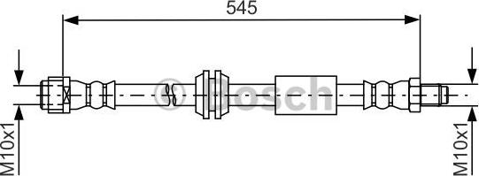 BOSCH 1 987 481 745 - Гальмівний шланг autozip.com.ua