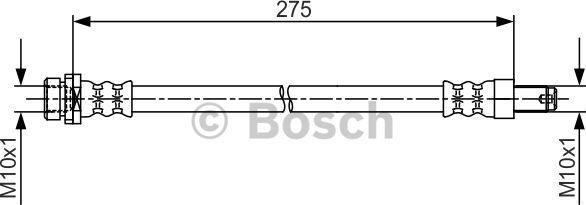 BOSCH 1 987 481 704 - Гальмівний шланг autozip.com.ua