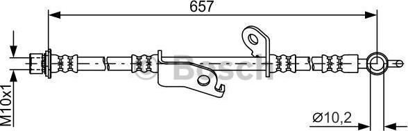 BOSCH 1 987 481 789 - Гальмівний шланг autozip.com.ua