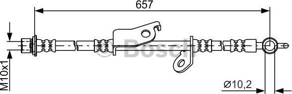 BOSCH 1 987 481 788 - Гальмівний шланг autozip.com.ua