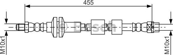 BOSCH 1 987 481 783 - Гальмівний шланг autozip.com.ua