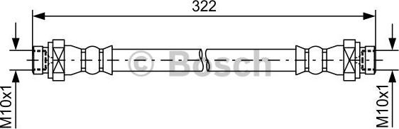 BOSCH 1 987 481 735 - Гальмівний шланг autozip.com.ua