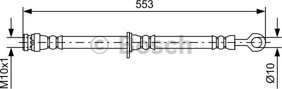 BOSCH 1 987 481 728 - Гальмівний шланг autozip.com.ua
