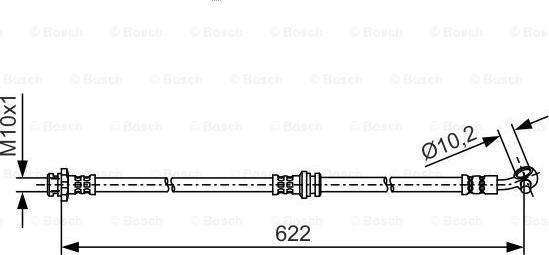 BOSCH 1 987 481 A31 - Гальмівний шланг autozip.com.ua