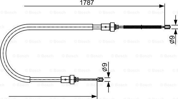 BOSCH 1 987 482 410 - Трос, гальмівна система autozip.com.ua