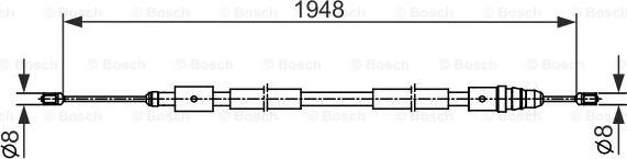 BOSCH 1 987 482 541 - Трос, гальмівна система autozip.com.ua