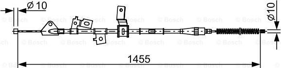 BOSCH 1 987 482 648 - Трос, гальмівна система autozip.com.ua