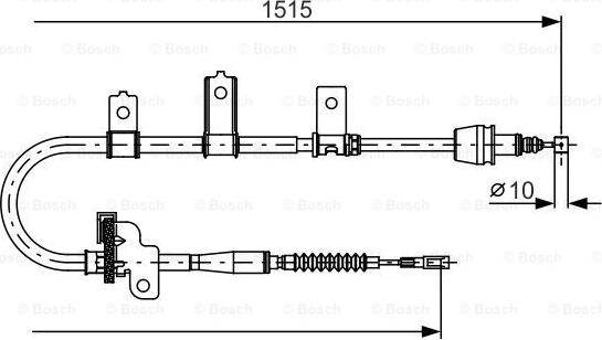 BOSCH 1 987 482 098 - Трос, гальмівна система autozip.com.ua