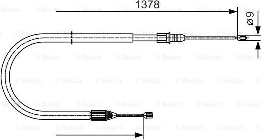 BOSCH 1 987 482 041 - Трос, гальмівна система autozip.com.ua