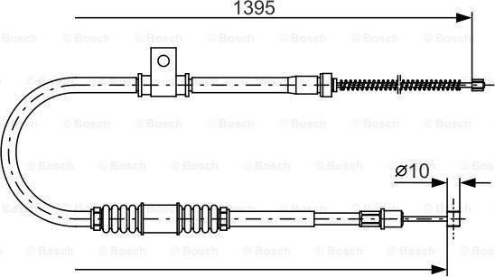 BOSCH 1 987 482 062 - Трос, гальмівна система autozip.com.ua