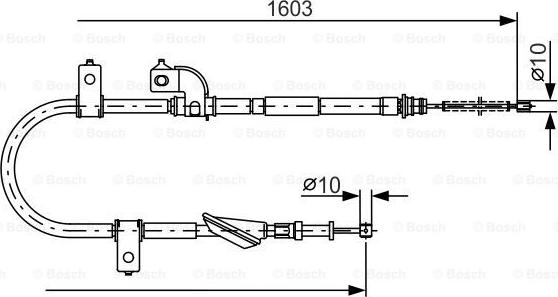 BOSCH 1 987 482 080 - Трос, гальмівна система autozip.com.ua