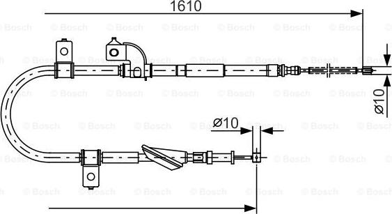 BOSCH 1 987 482 079 - Трос, гальмівна система autozip.com.ua