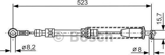 BOSCH 1 987 482 108 - Трос, гальмівна система autozip.com.ua