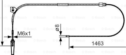 BOSCH 1 987 482 130 - Трос, гальмівна система autozip.com.ua