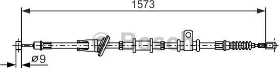 BOSCH 1 987 482 399 - Трос, гальмівна система autozip.com.ua