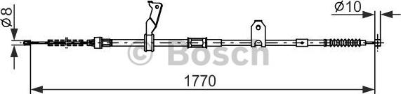 BOSCH 1 987 482 300 - Трос, гальмівна система autozip.com.ua