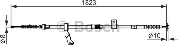 BOSCH 1 987 482 295 - Трос, гальмівна система autozip.com.ua