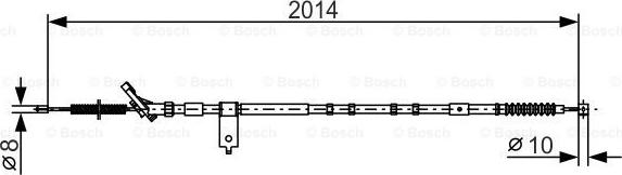 BOSCH 1 987 482 786 - Трос, гальмівна система autozip.com.ua