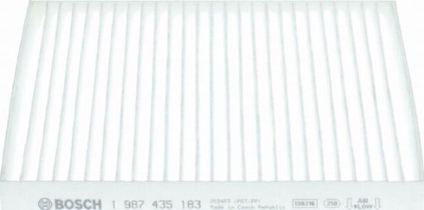 BOSCH 1 987 435 183 - Фільтр, повітря у внутрішній простір autozip.com.ua