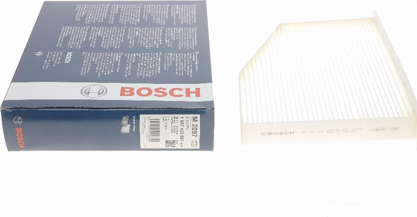 BOSCH 1 987 432 097 - Фільтр, повітря у внутрішній простір autozip.com.ua