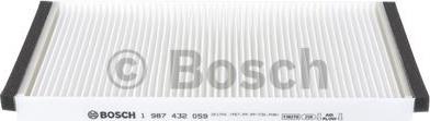 BOSCH 1 987 432 059 - Фільтр, повітря у внутрішній простір autozip.com.ua