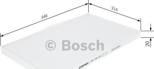 BOSCH 1 987 432 033 - Фільтр, повітря у внутрішній простір autozip.com.ua