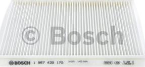 BOSCH 1 987 432 172 - Фільтр, повітря у внутрішній простір autozip.com.ua