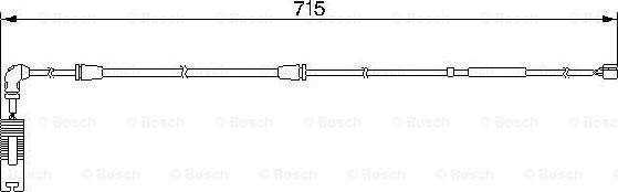 BOSCH 1 987 474 946 - Сигналізатор, знос гальмівних колодок autozip.com.ua