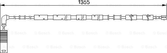 BOSCH 1 987 474 959 - Сигналізатор, знос гальмівних колодок autozip.com.ua