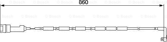 BOSCH 1 987 474 922 - Сигналізатор, знос гальмівних колодок autozip.com.ua