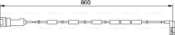 BOSCH 1 987 474 970 - Сигналізатор, знос гальмівних колодок autozip.com.ua