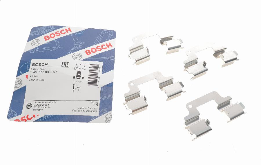 BOSCH 1 987 474 464 - Комплектуючі, колодки дискового гальма autozip.com.ua