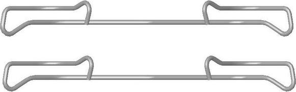 BOSCH 1 987 474 432 - Комплектуючі, колодки дискового гальма autozip.com.ua