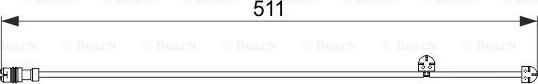 BOSCH 1 987 474 557 - Сигналізатор, знос гальмівних колодок autozip.com.ua