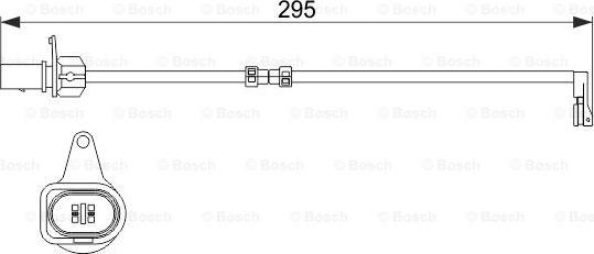 BOSCH 1 987 474 508 - Сигналізатор, знос гальмівних колодок autozip.com.ua