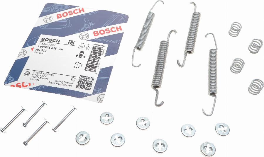 BOSCH 1 987 475 028 - Комплектуючі, барабанний гальмівний механізм autozip.com.ua