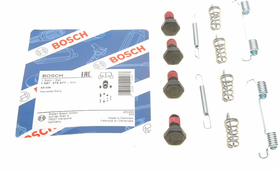 BOSCH 1 987 475 077 - Комплектуючі, гальмівна система autozip.com.ua