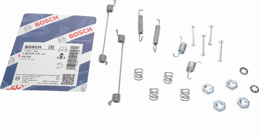 BOSCH 1 987 475 116 - Комплектуючі, барабанний гальмівний механізм autozip.com.ua