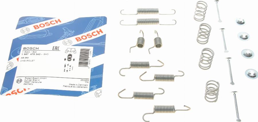 BOSCH 1 987 475 343 - Комплектуючі, гальмівна система autozip.com.ua