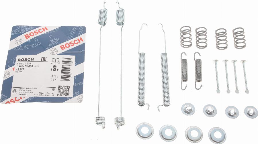 BOSCH 1 987 475 308 - Комплектуючі, барабанний гальмівний механізм autozip.com.ua