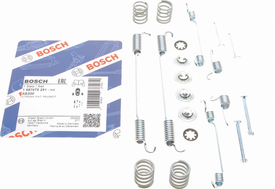 BOSCH 1 987 475 251 - Комплектуючі, барабанний гальмівний механізм autozip.com.ua