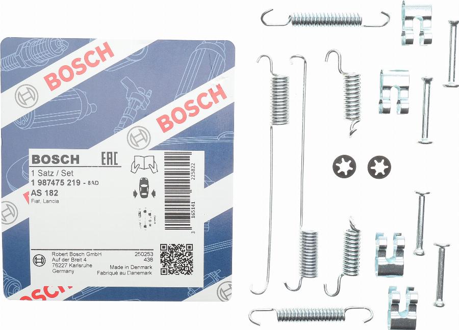 BOSCH 1 987 475 219 - Комплектуючі, барабанний гальмівний механізм autozip.com.ua