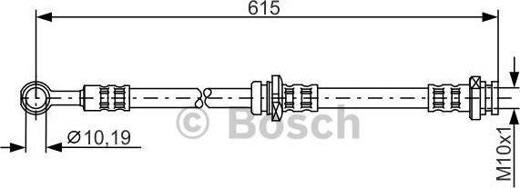 BOSCH 1 987 476 998 - Гальмівний шланг autozip.com.ua